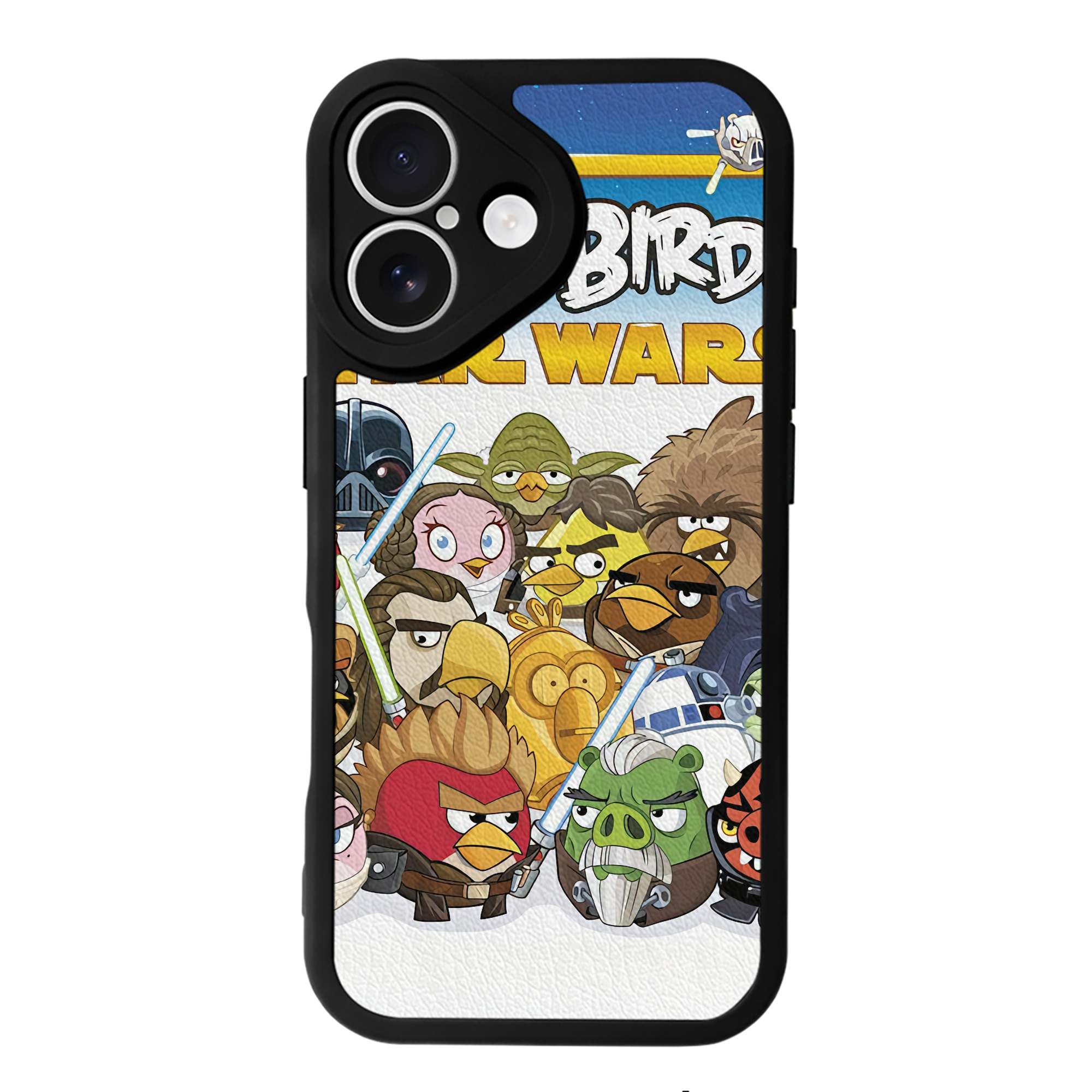（画像用） Angry Birds アングリーバード 【iPhone 16シリーズ対応】シリコンスマホケース（レザー調） 材質：シリコン